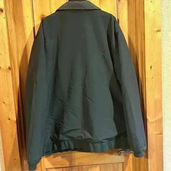 LL Bean Men's Coat Vintage OHK 19 Lined Dark Green Fall Winter Full Zip Jacket - Picture 6 of 6